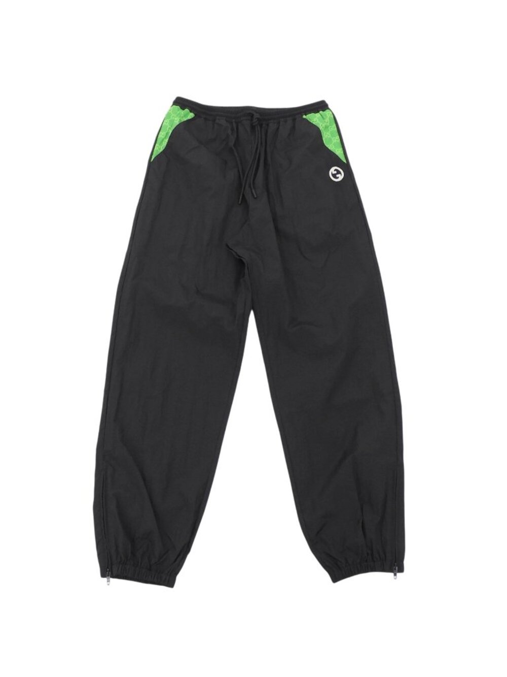 Gucci Training Pants GG Canvas Black Green XL